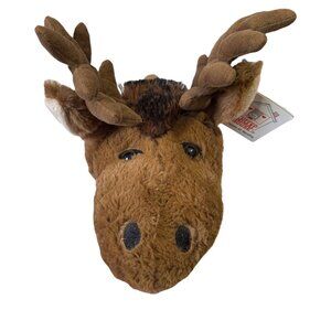 Moose Head Plush Wall Mount 6" Faux Taxidermy The Stuffed Animal House